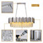 Lustre moderne moderne en cristal K9