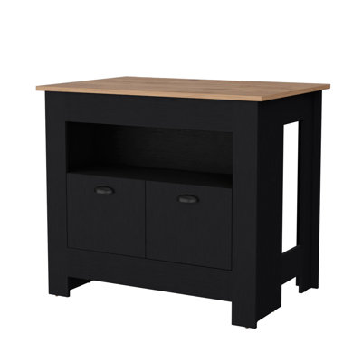 2-Door Kitchen Island With Two Doors