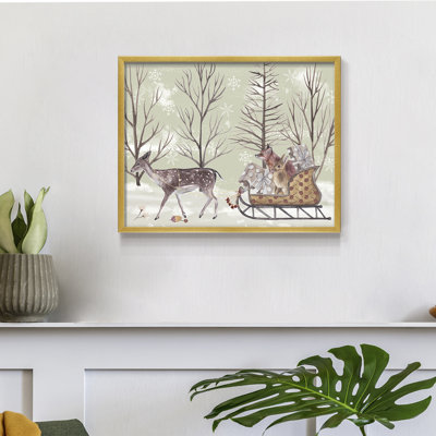Christmas Time II - Reproduction encadrée - Restickable