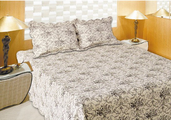 Cotton Blend Damask Sham Set