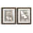 Papier, cadre noyer