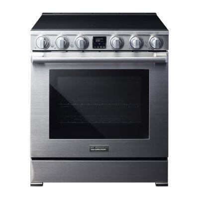 30" Pro-Range 4 Burners, Transitional, Silver, NG/LP