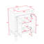 Meuble-lavabo simple 24 po avec plateau en céramique Sunde-1040463390