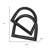 6" Black Iron Modern Abstract Tabletop Sculpture