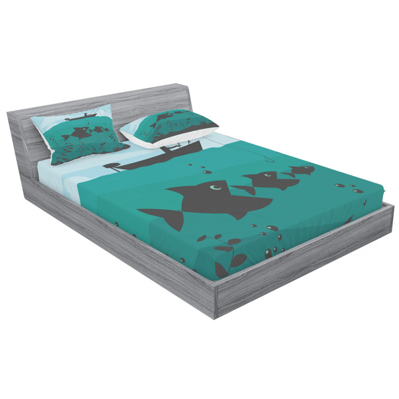 Ensemble de draps en funky de mer nautique marine