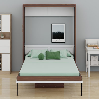 Murphy Wall Bed with Integrated Foldable Desk, Ideal for Multi-Functional Spaces