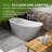 67" x 30" Freestanding Acrylic Bathtub