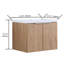 Meuble-lavabo mural simple 23,6 po avec plateau en résine Almosta-304243778