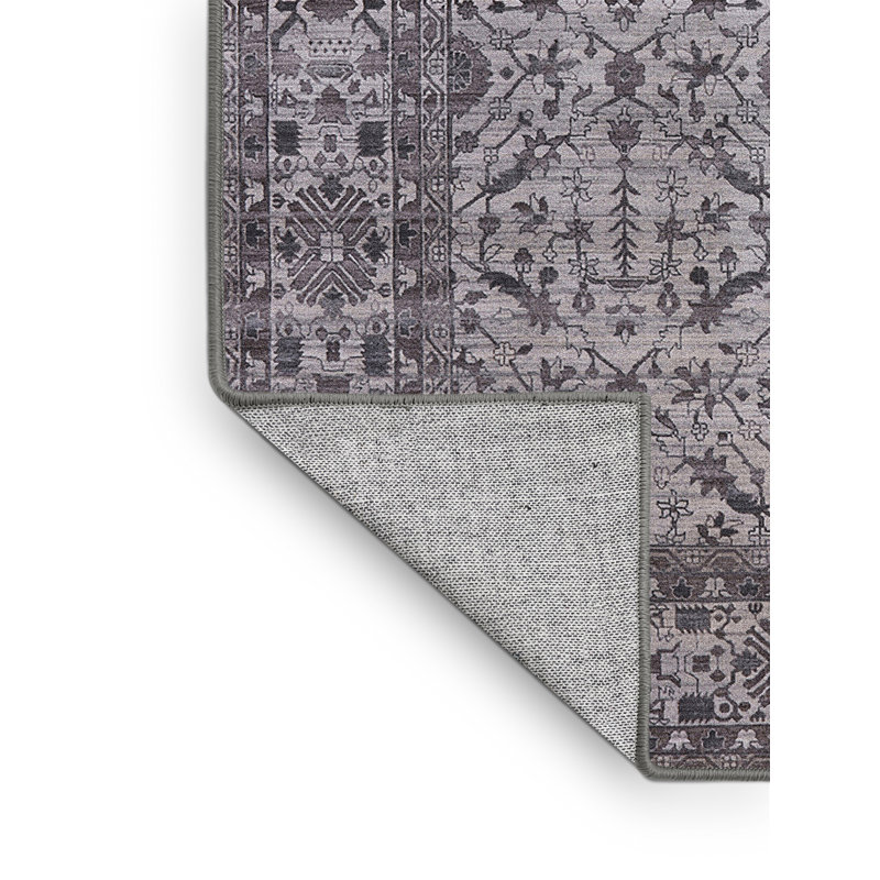 Tapis 100% Mid-Century moderne lavable à la machine 2092, Rectangle 6 pi x 9 pi