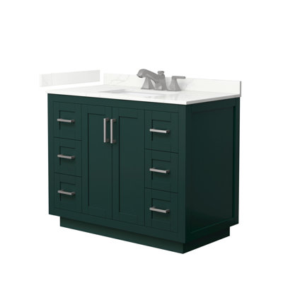 Miranda 42" Freestanding Single Bathroom Vanity with Quartz Top