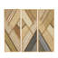 Ensemble de décorations murales géométriques en bois faites à la main