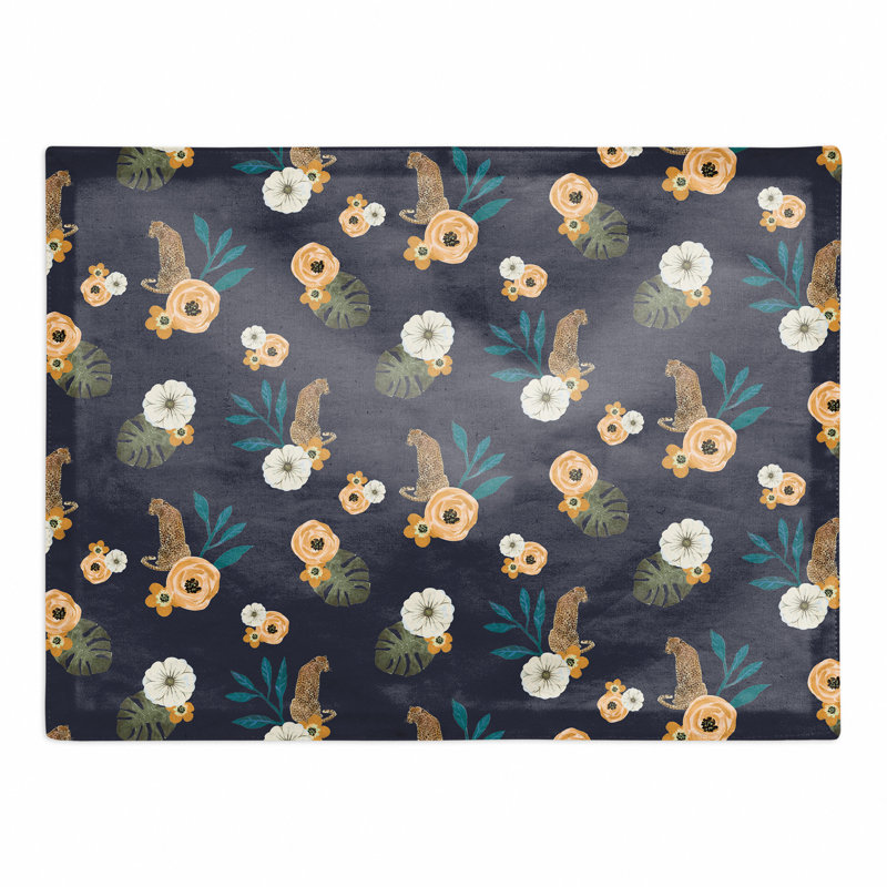 Napperon Tropical, Bleu