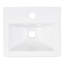 15" Brynsdale White Porcelain Rectangular Wall Mount Bathroom Sink with Overflow