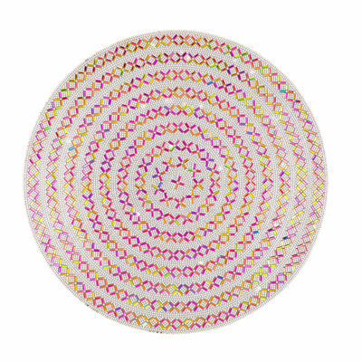 Sparkles Home Madison Avenue Placemat | Rhinestone Table Decor | 15" Round | Luxury Accent