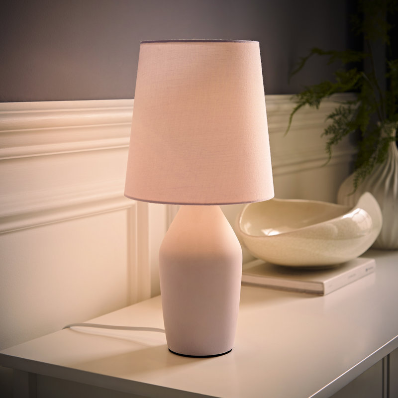 Daiva Ceramic Table Lamp, No, Purple