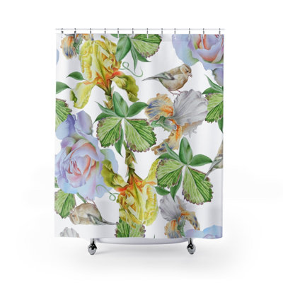 Rideau de douche simple Floral