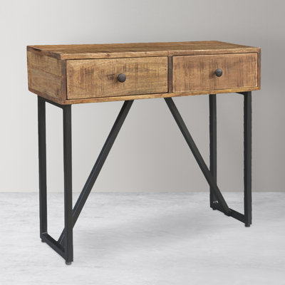 Aigul 36'' Solid Wood Top Console Table