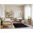 Machine Washable Checkered Gray Area Rug