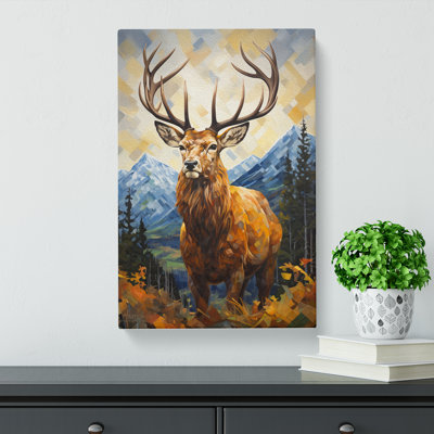 Stag Hard Edge Painting No.2 - Print