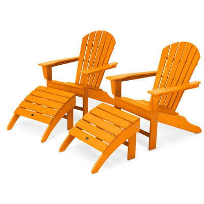 POLYWOOD South Beach 4-Piece Adirondack Set