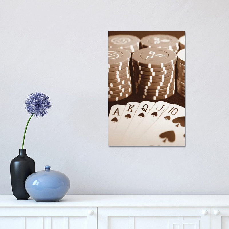 Poker by Boyce Watt - Wrapped Canvas Print, 30.48 cm H x 45.72 cm W