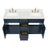 Hamlet 60.25'' Bathroom Vanity with Carrara Quartz Top-94003760