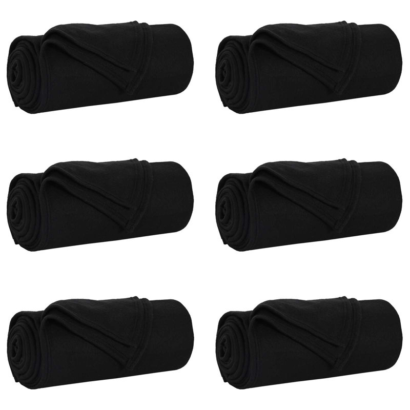Throw Blanket, 220cm W x 240cm L, Black