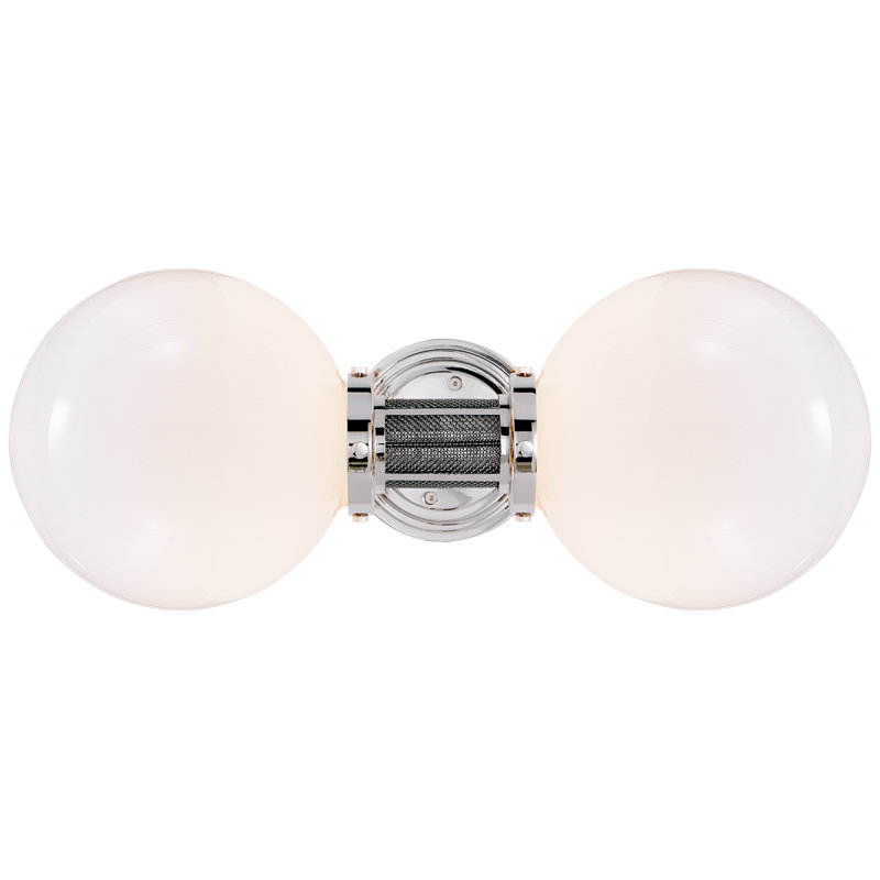 Ralph Lauren  McCarren 2 Light Armed Sconce, Polished Nickel