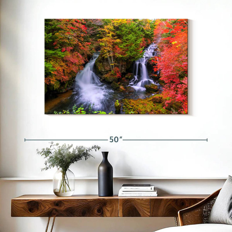 Alvord, automne aux chutes de Ryuzu, H 26 po x l 39 po