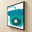 «Retro Téléphone Blue» par Jen Bucheli - Impression sur toile-1947261420-1947261422