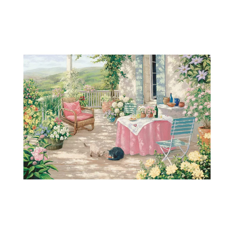 Brunch by Peter Motz - Wrapped Canvas Panoramic Painting, 30.48 cm H x 45.72 cm W