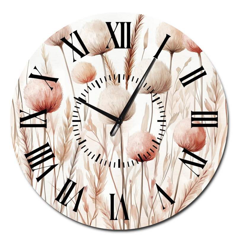 Horloge murale Bunny Tails in the Breeze, Surdimensionné