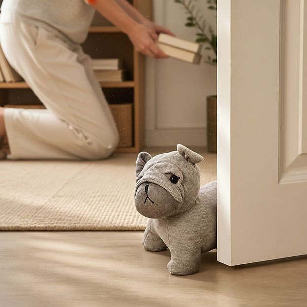 Fabric Dog Doorstop