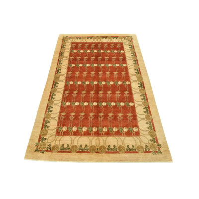 Florrine One-of-a-Kind 6'2'' X 9'3'' New Age Wool Area Rug Red