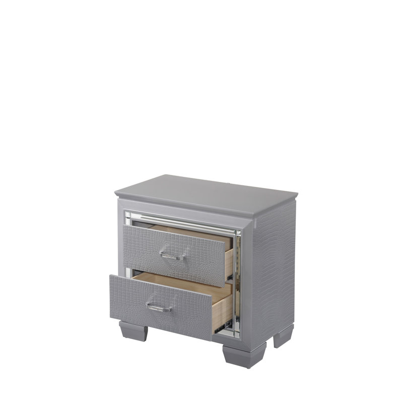 Lillian - Table de chevet - Gris