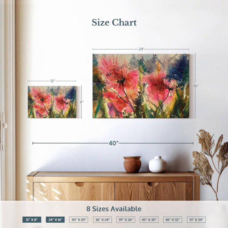 Avery Blush Forest Blooms, H 16 po x l 24 po