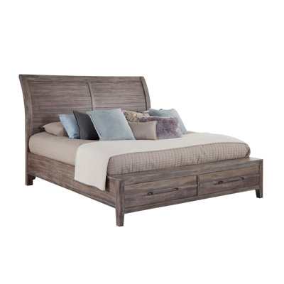 Cisco Solid Wood Low Profile Storage Sleigh Bed -  Birch Laneâ¢, 17E3B6E6FC2A44DEB9DF8EE320529BA2