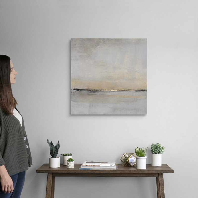 «Horizontal Flow II» par Tim O'Toole - Peinture sur toile, Toile tendue, H 24 po x l 24 po, Sans cadre