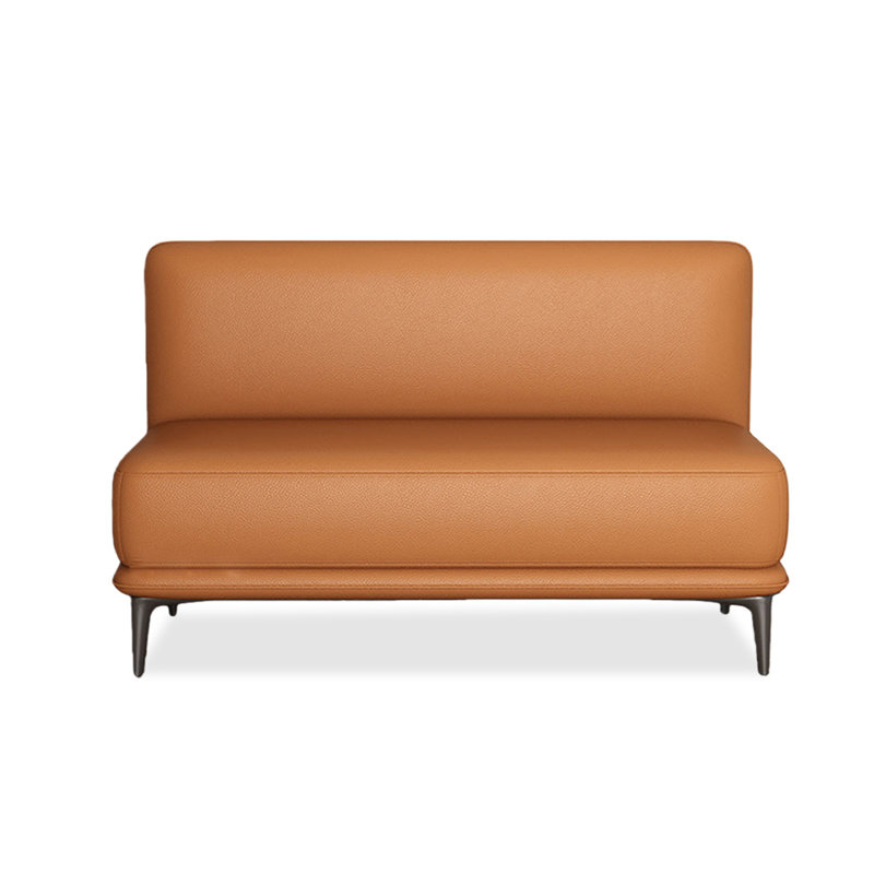 Banc rembourré orange, Orange