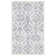Tapis gris à motif floral Joana