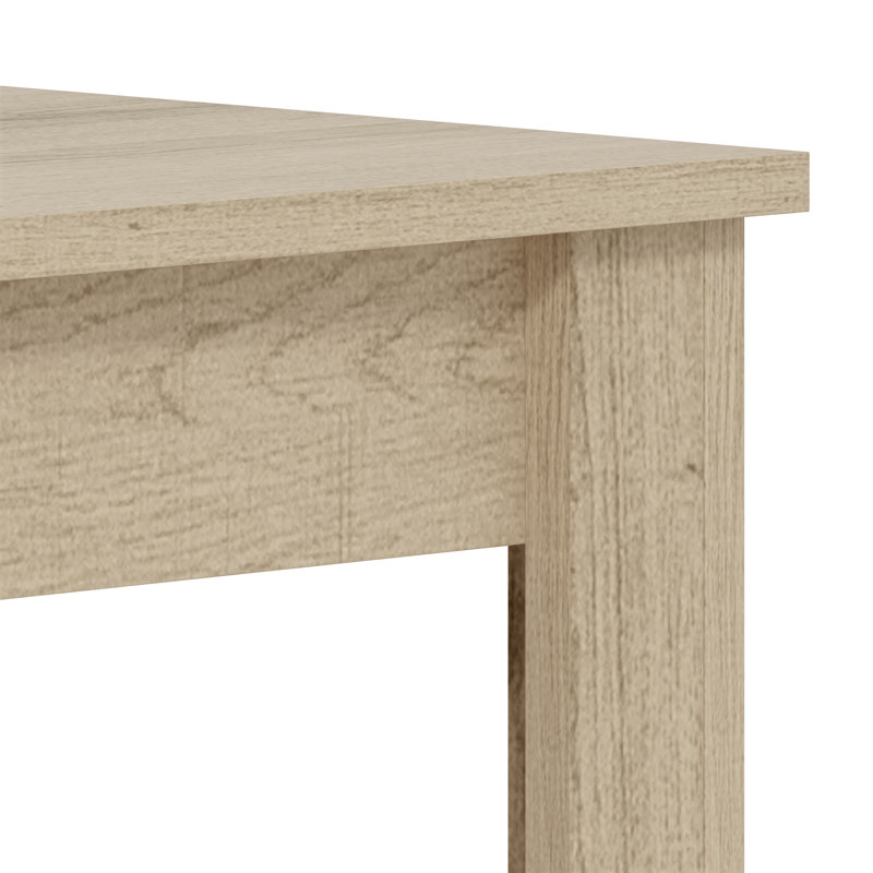 Ensemble de table de salon coordonnée 3 pièces Weddel Basilico, Chêne d'Oslo, Chêne d'Oslo