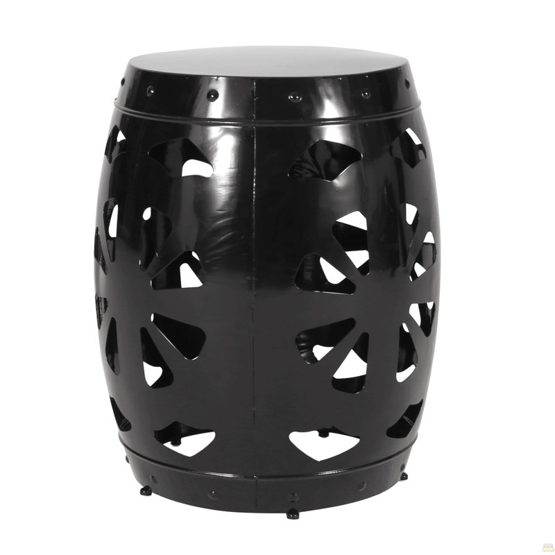 Table de bout en métal - Grand, Noir