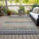 Machine Washable Indoor/Outdoor Xhevrie Gray Rug