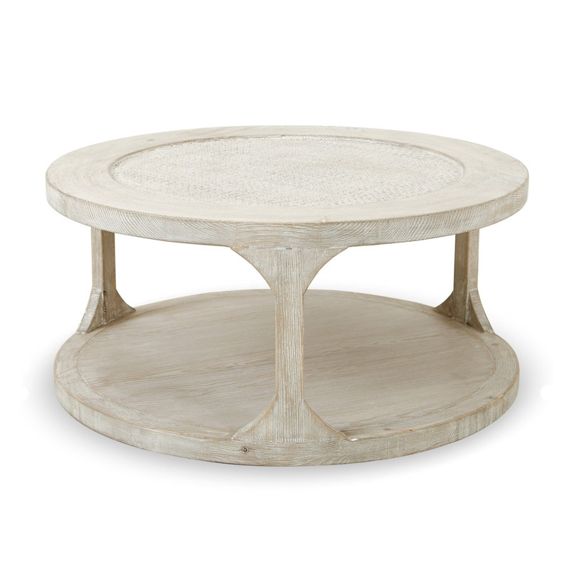 Milo Solid Wood Coffee Table, 16.54" H x 35.43" L x 35.43" W