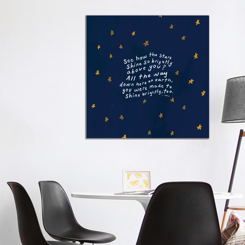 Shine Brightly by Morgan Harper Nichols - Wrapped Canvas Print, 93.98 cm H x 93.98 cm W x 3.175 cm D
