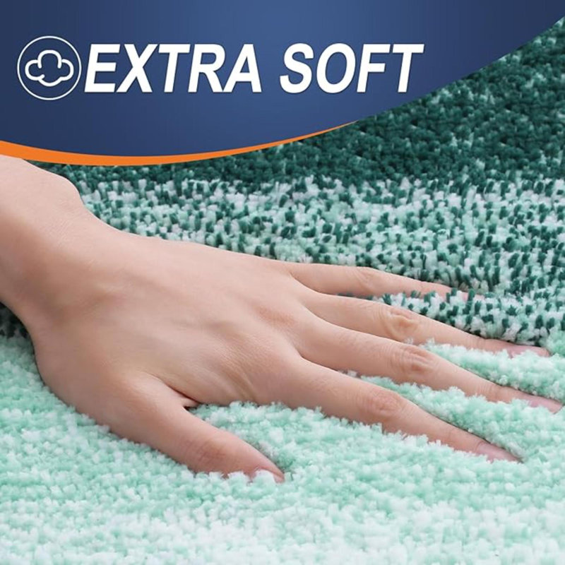 Tapis de salle de bain, tapis de bain en microfibre absorbante très douce, envers en caoutchouc, tapis de bain à séchage rapide et lavables pour le plancher de la salle de bain, la baignoire, la douche et les accessoires de décoration intérieure