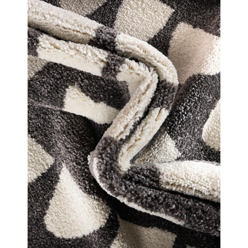  Tapis pour enfant Hillow Whimsy, Gris, Rectangle 2 pi 2 po x 3 pi 1 po