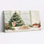 «Tree and Slice Cake» par Snowy Window Christmas, art mural sur toile-1216802254
