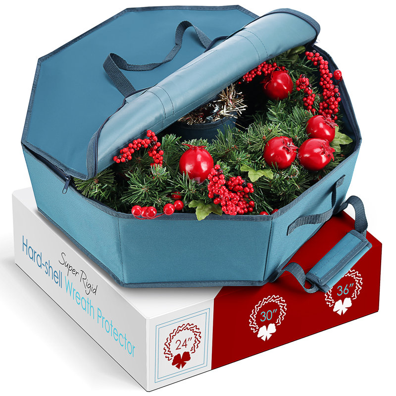 Sac de rangement pour couronne de Noël The Holiday Aisle®, H 24 po x l 24 po x P 2 po