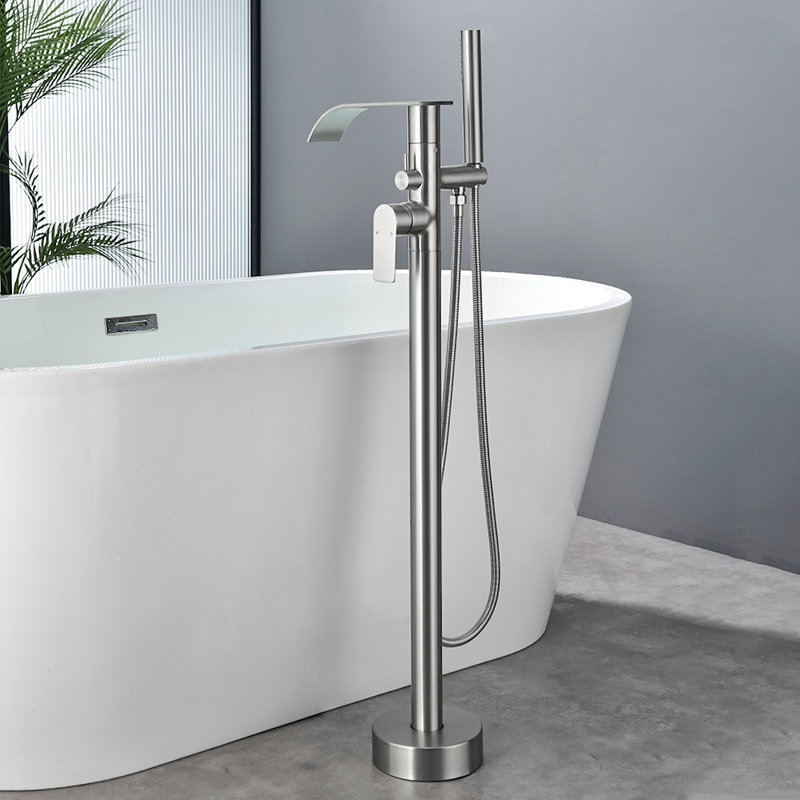 Floor Tub Spout, Brushed Nickel
